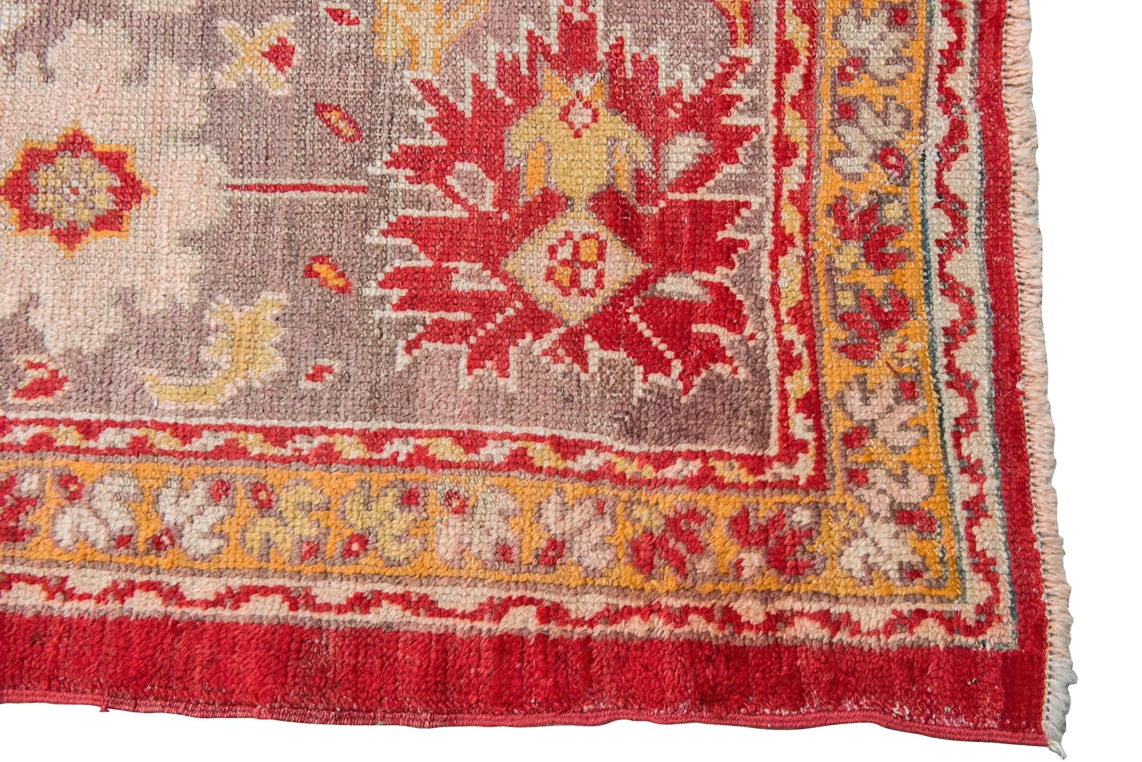 Antike Groß  Türkischer USHAK-Teppich aus privater Sammlung – (Oushak) im Angebot
