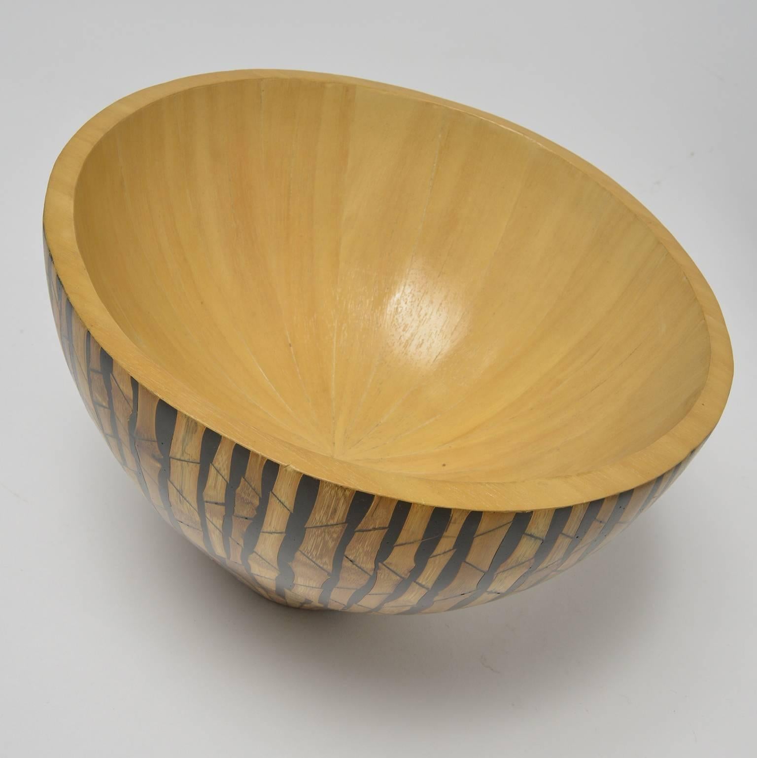 Philippine Set Bamboo Vase and Bowl R & Y Augusti For Sale