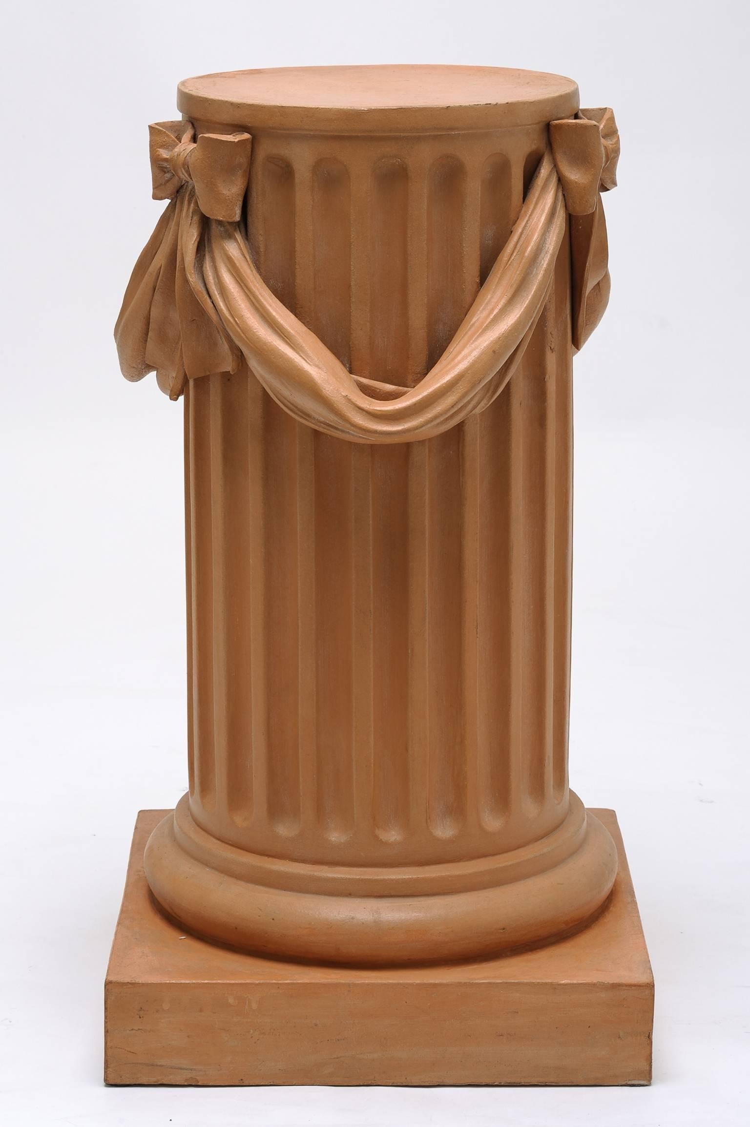 Hand-Crafted Tuscan Terracotta Column
