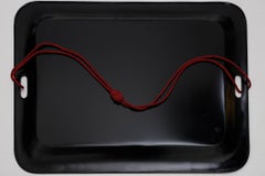 Vintage Hand-Painted Italian Metal Tray, 75cm Decorative Serveware