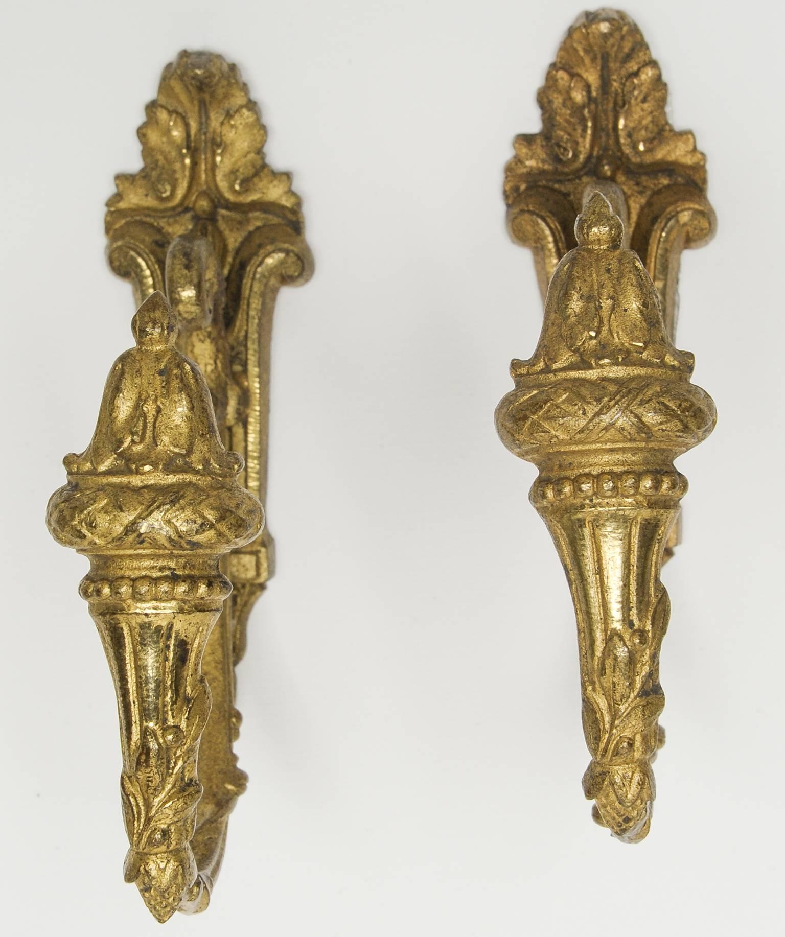 19th Century Bronze Curtain Supports or  Tiebacks 
