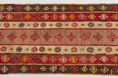 Antique Turkish Kilim Runner, Wool, Mid-20th Century, 361x98 cm