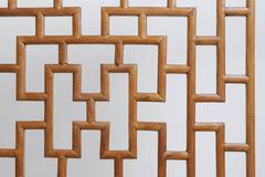 Four vintage Window Chinese Panels for Screen