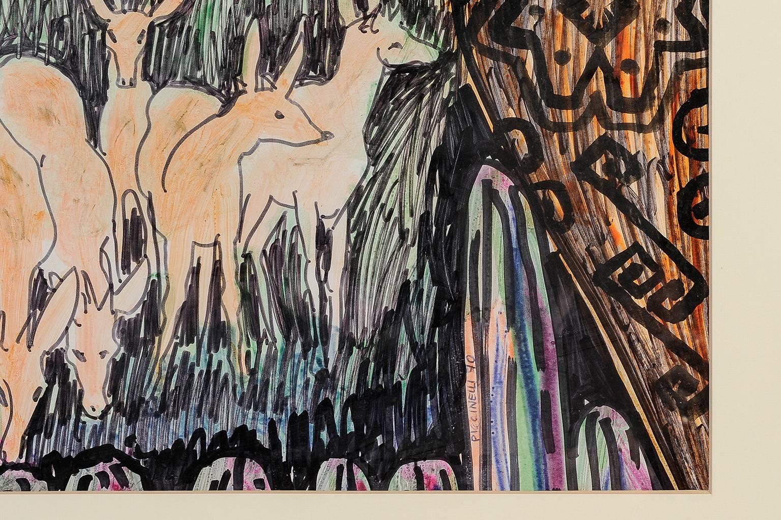 Peint à la main Aquarelle 