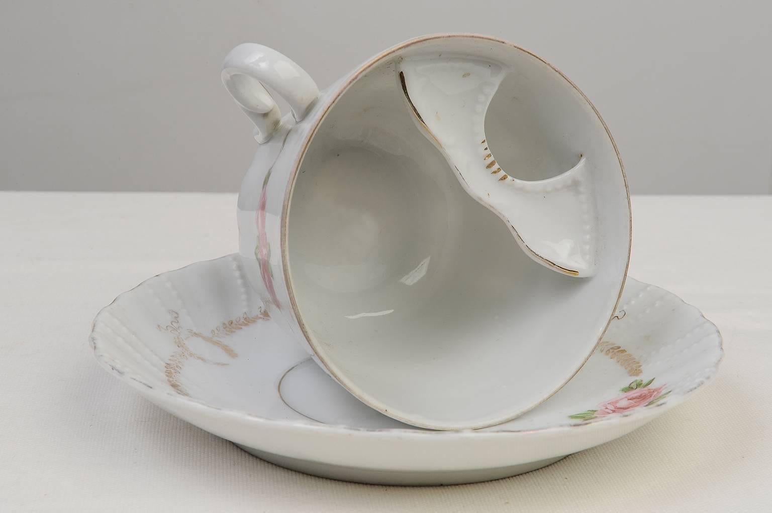 Belle Époque English Vintage Tea Cup for Mustache