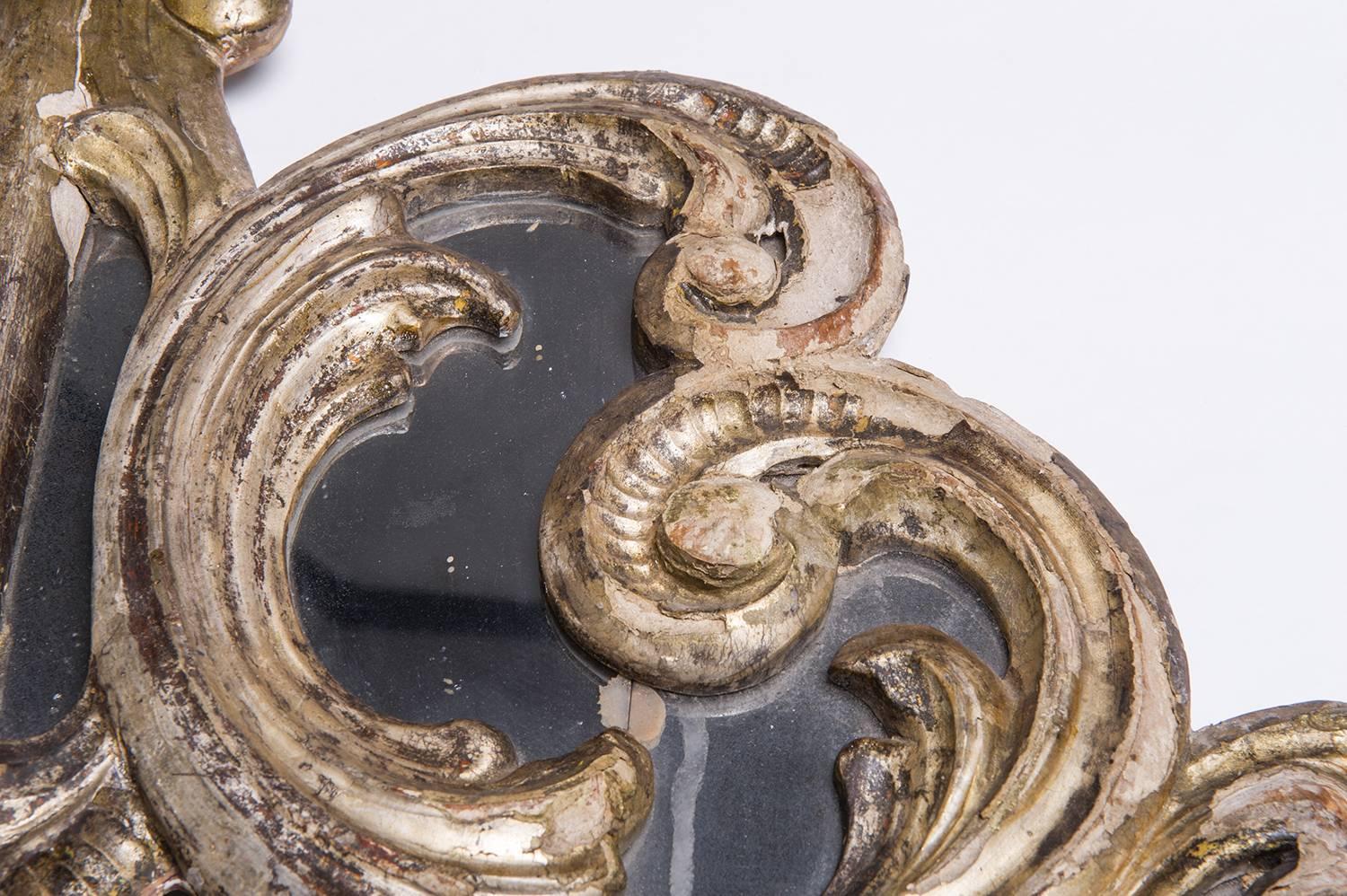 Silvered Large Wall Sculptures with Mirrors For Sale 4
