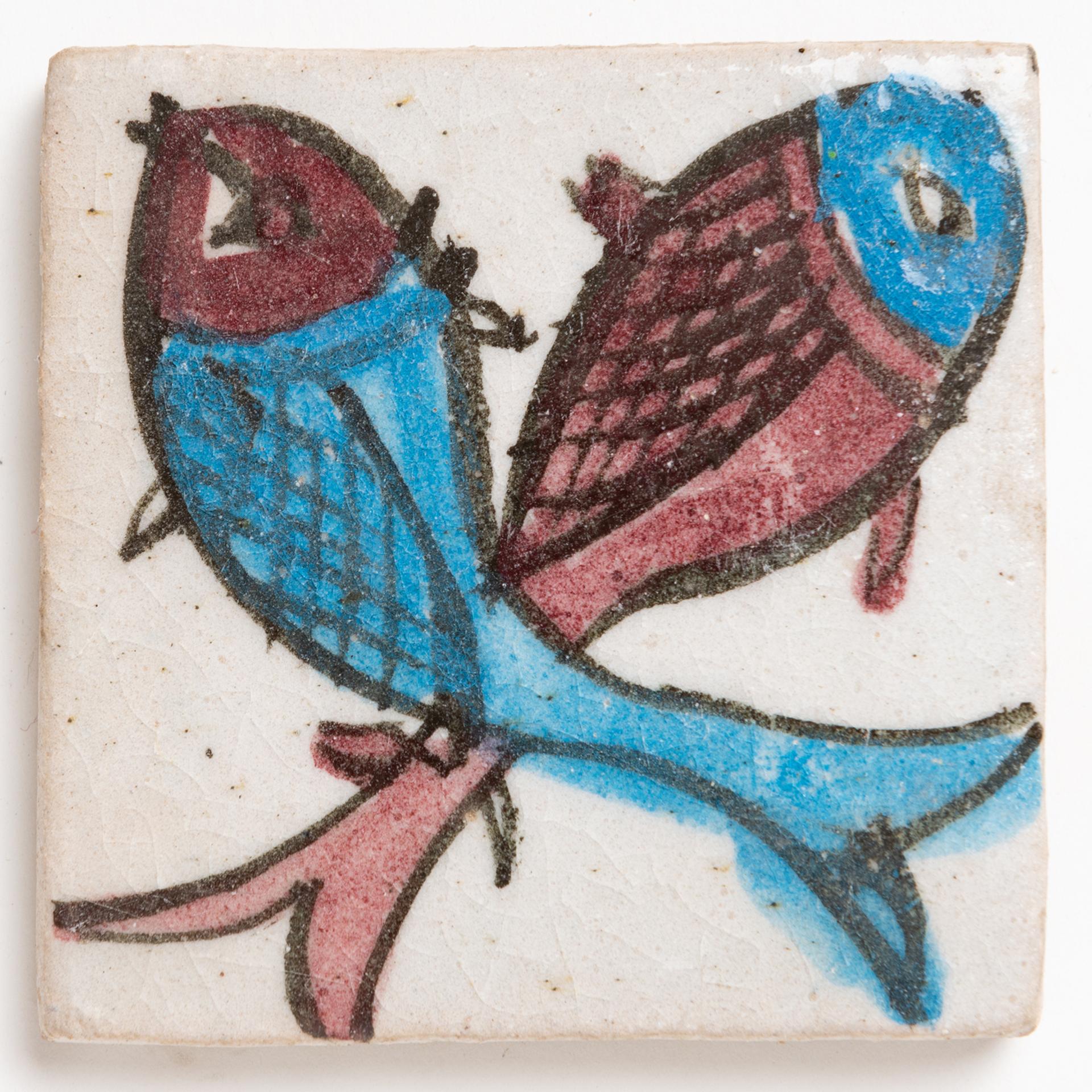 Kleine Fische Handbemalte Keramikfliesen im Angebot 1