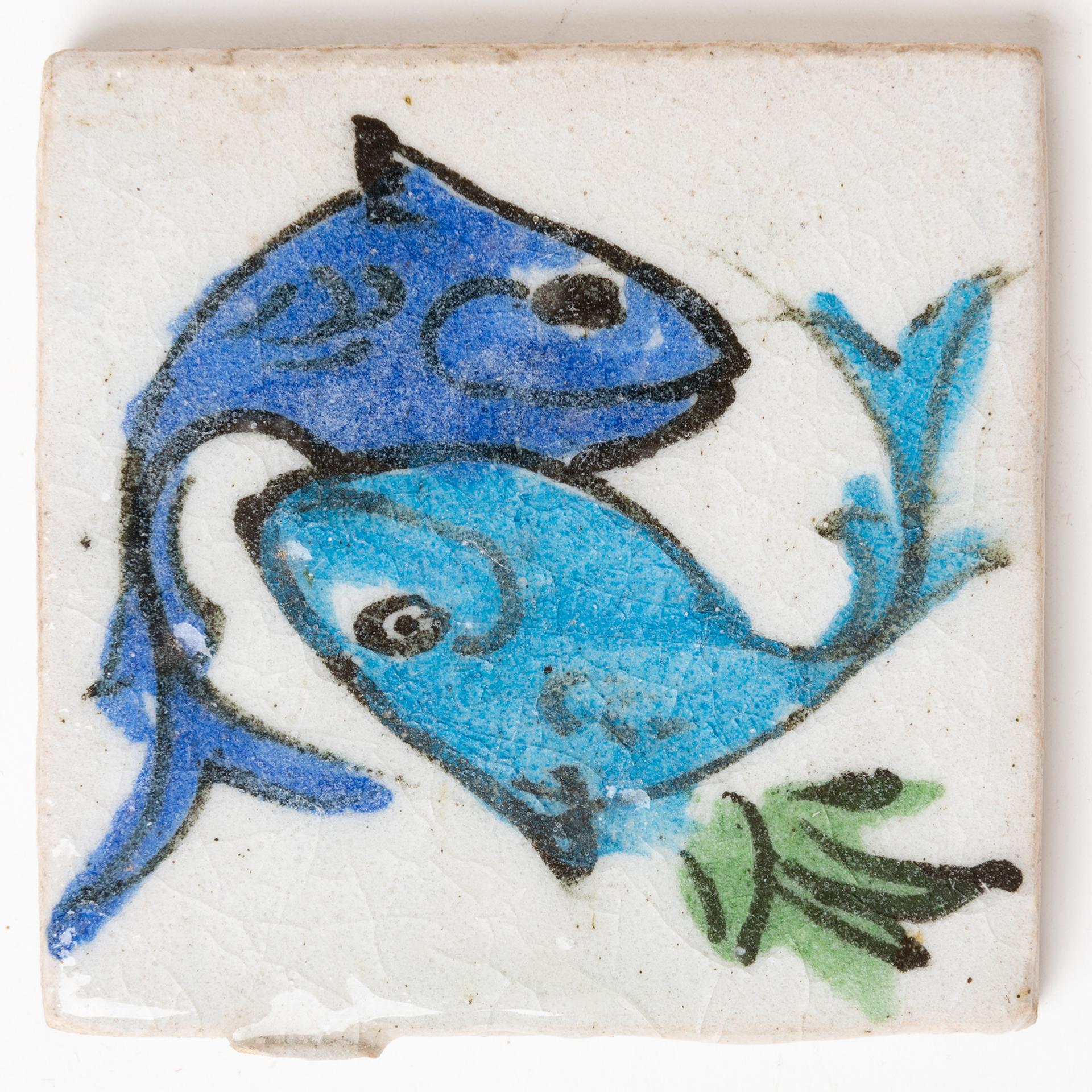 Kleine Fische Handbemalte Keramikfliesen im Angebot 2