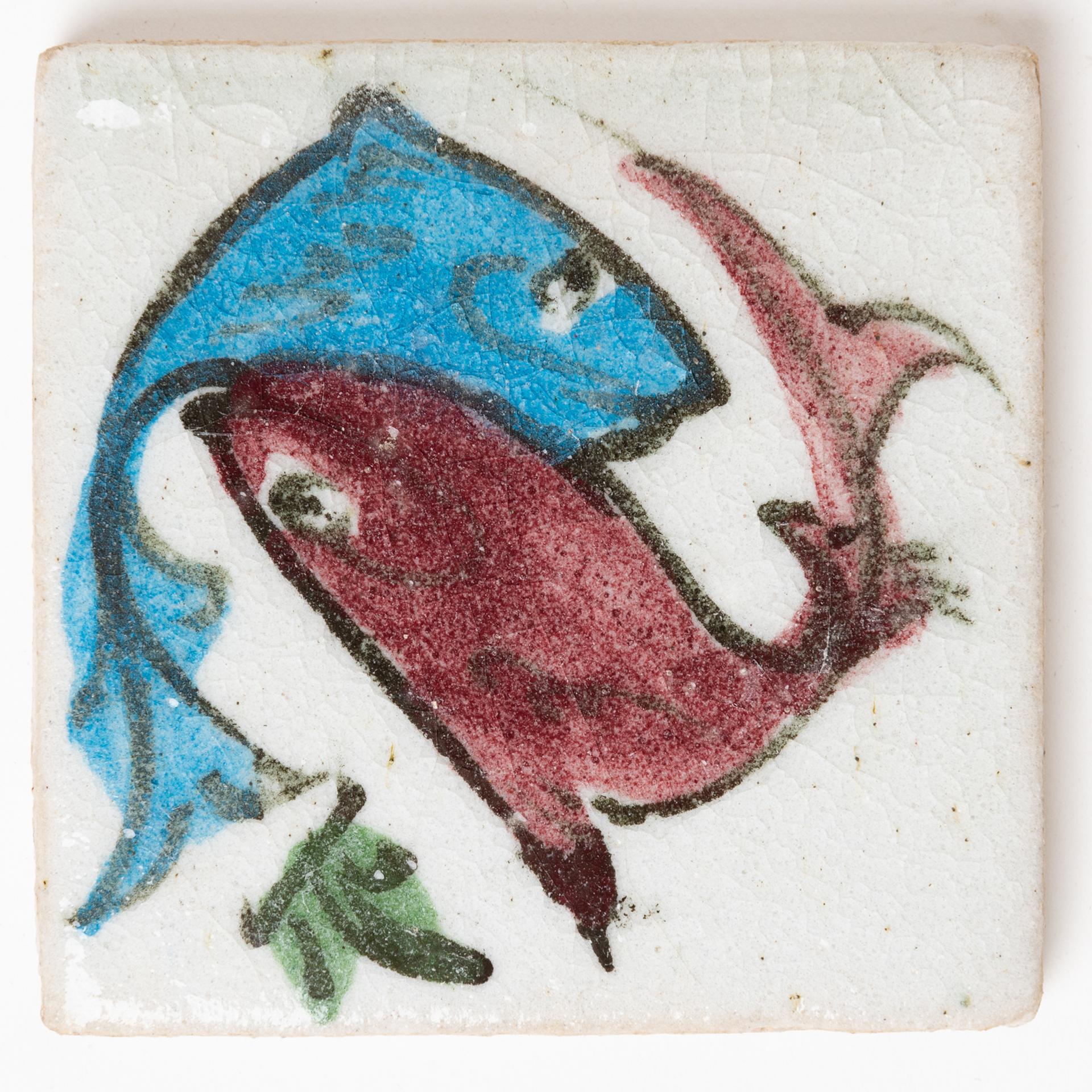 Kleine Fische Handbemalte Keramikfliesen im Angebot 3