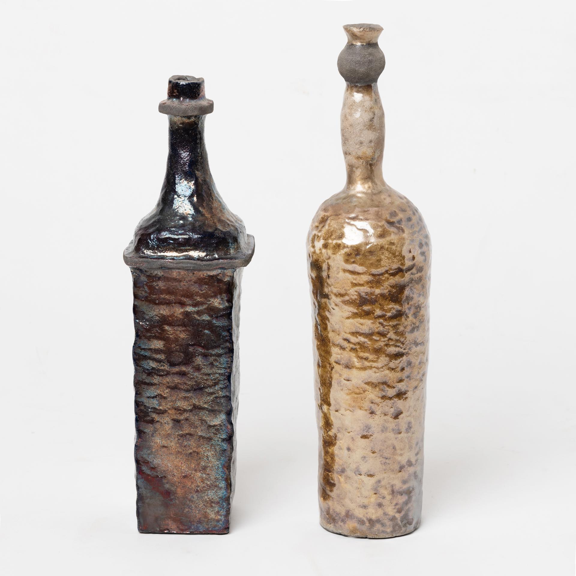 Bouteilles en céramique Raku en vente 6