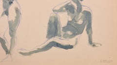 Pen-Drawing of a Female Nude