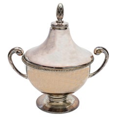 Large Antique English Silver Plate Soup Tureen, 1920 about