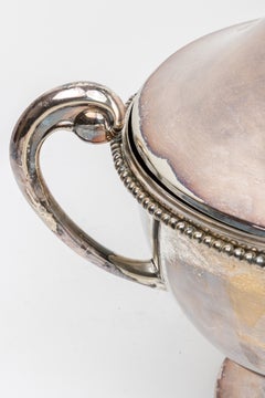 Large Antique English Silver Plate Soup Tureen, 1920 about