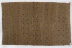 Antique Hand-Knotted Ningxia Rug, Wool, Camel Color, China, 1920