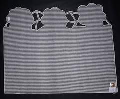 Tapis minimaliste Snow Rose, idéal pour le fond du lit