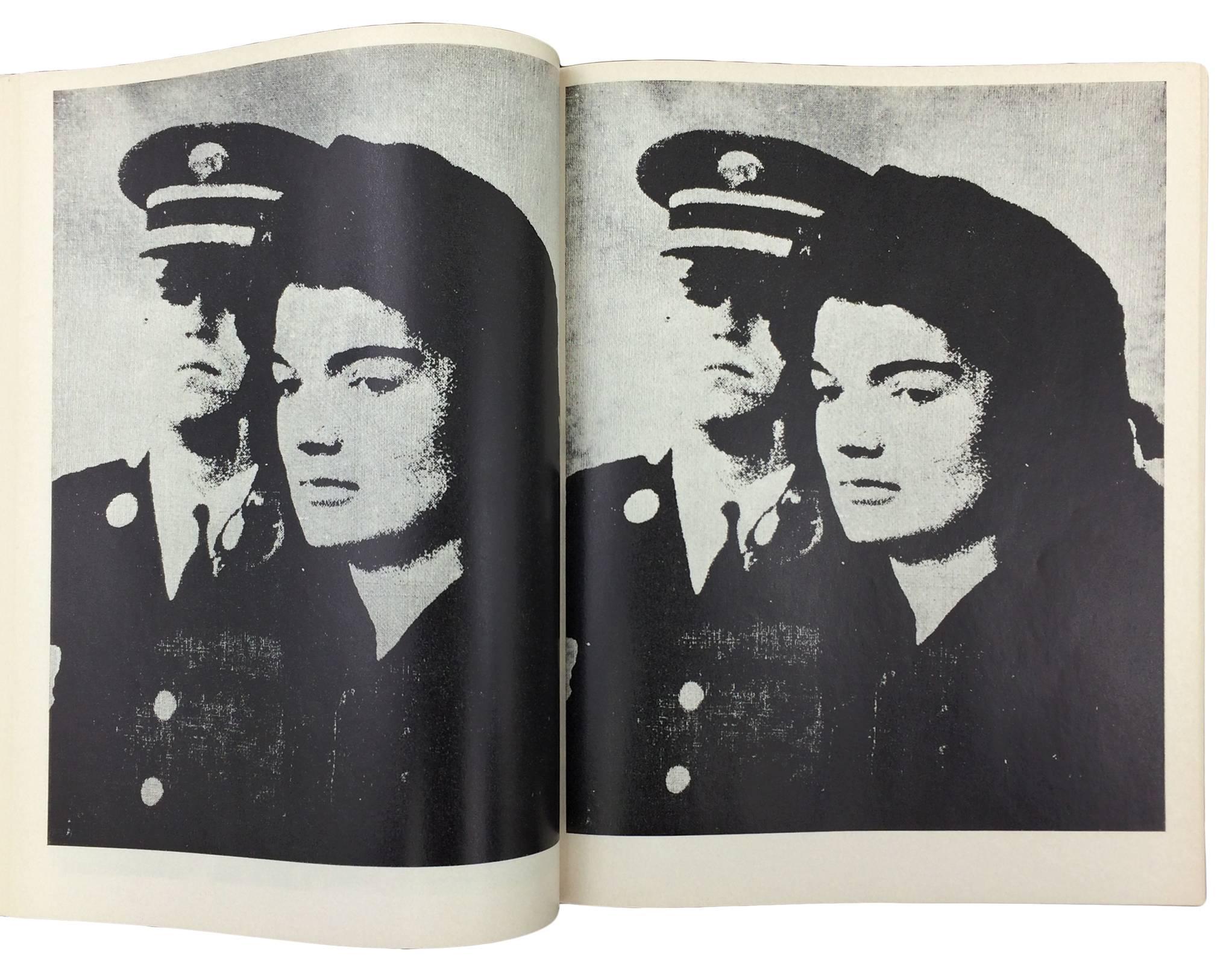 Andy Warhol. [Exhibition catalogue]. [17] pp. including title-page and numerous quotations by the artist, followed by hundreds of full-page black and white photographic illustrations. Large 4to., 268 x 210 mm, bound in original wrappers featuring