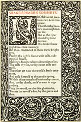 The Poems of William Shakespeare Printed at the Kelmscott Press