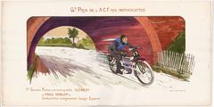 Motorcycle Racing by Gamy Montaut, 1913