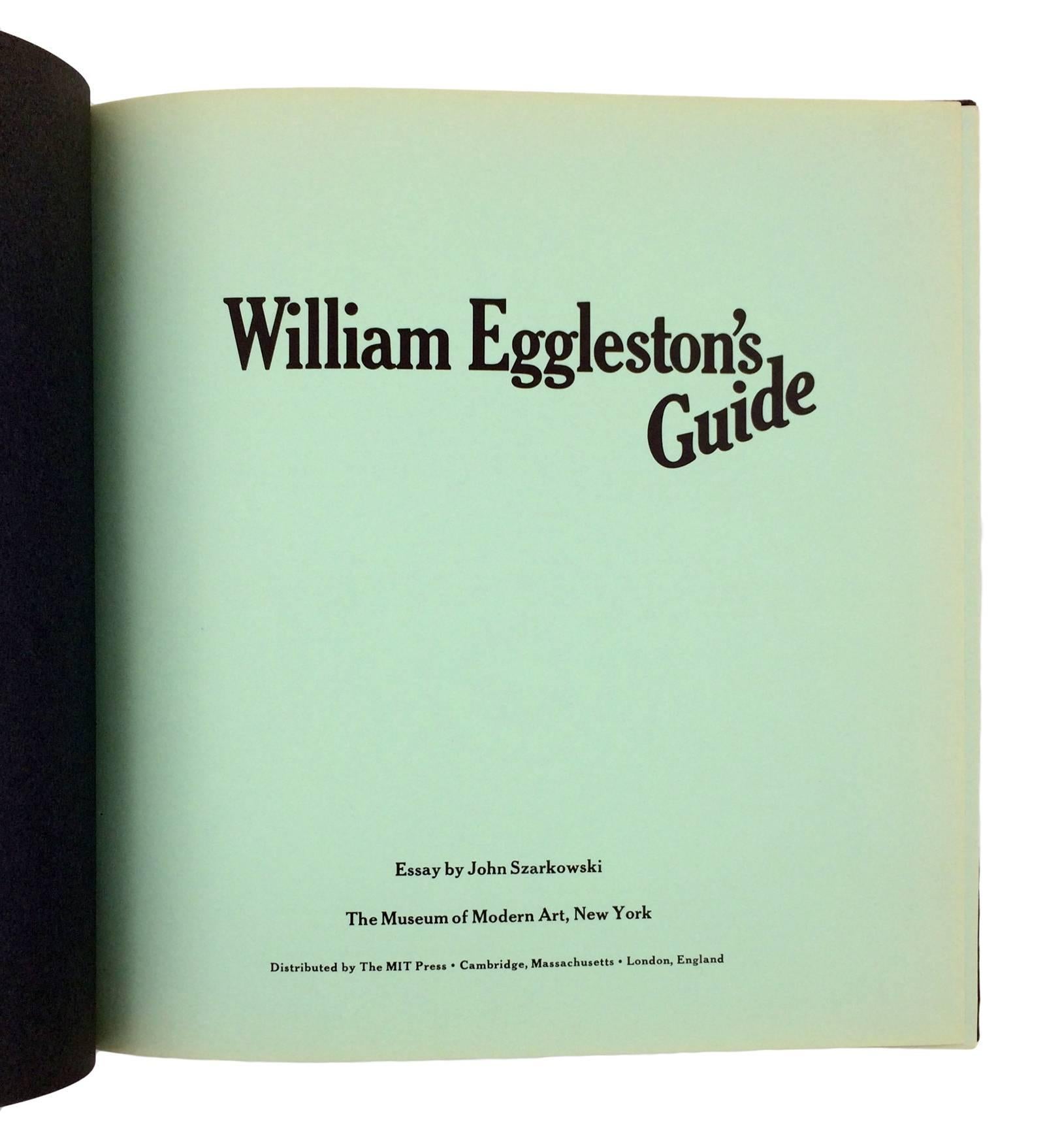 William Eggleston's Guide, 1st Edition In Excellent Condition For Sale In New York, NY