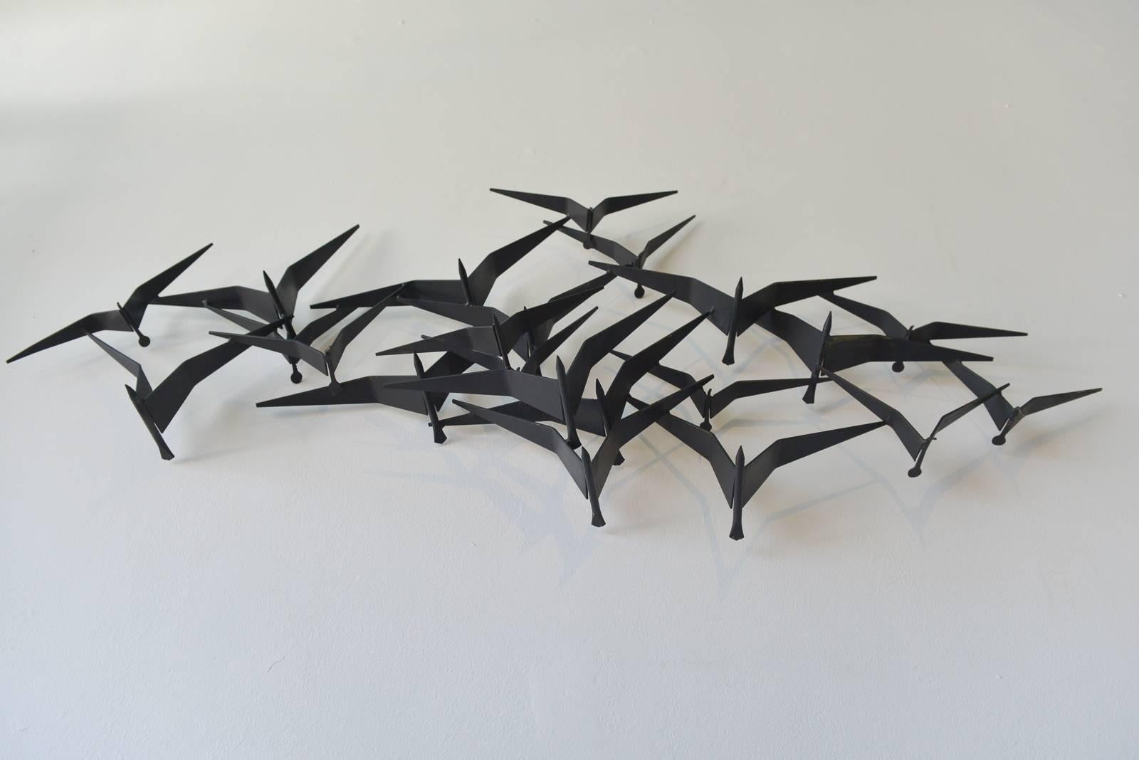 metal bird wall sculpture