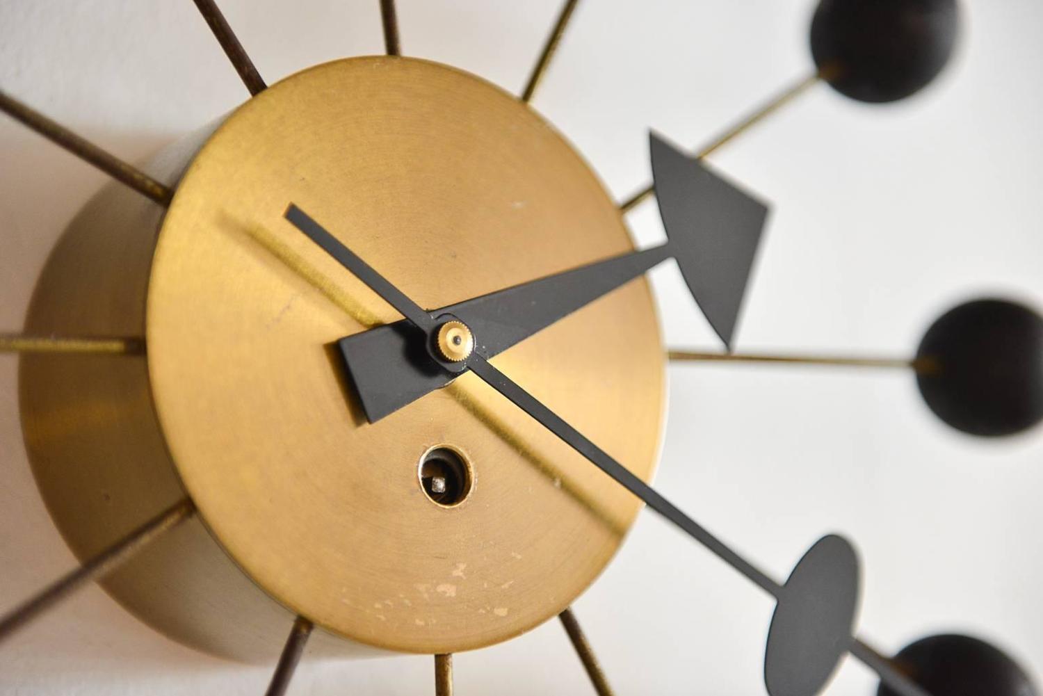 Original Nelson Ball Clock at 1stdibs