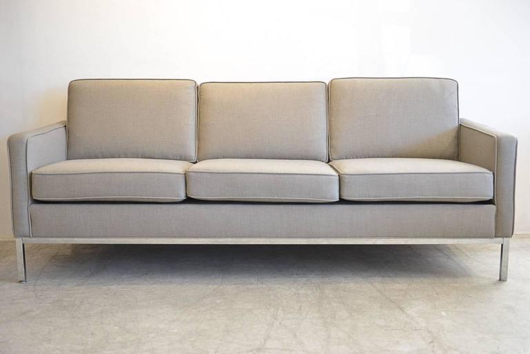 Chrome Frame Sofa by Steelcase