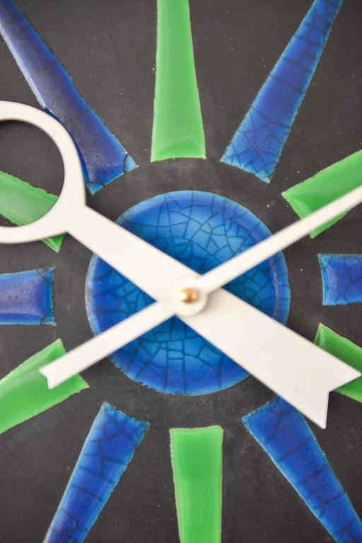 Meridian Ceramic Clock by Raymor for Howard Miller at 1stDibs