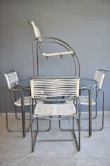 Kipp Stewart for Terra Tubular Bronze Outdoor Dining Set