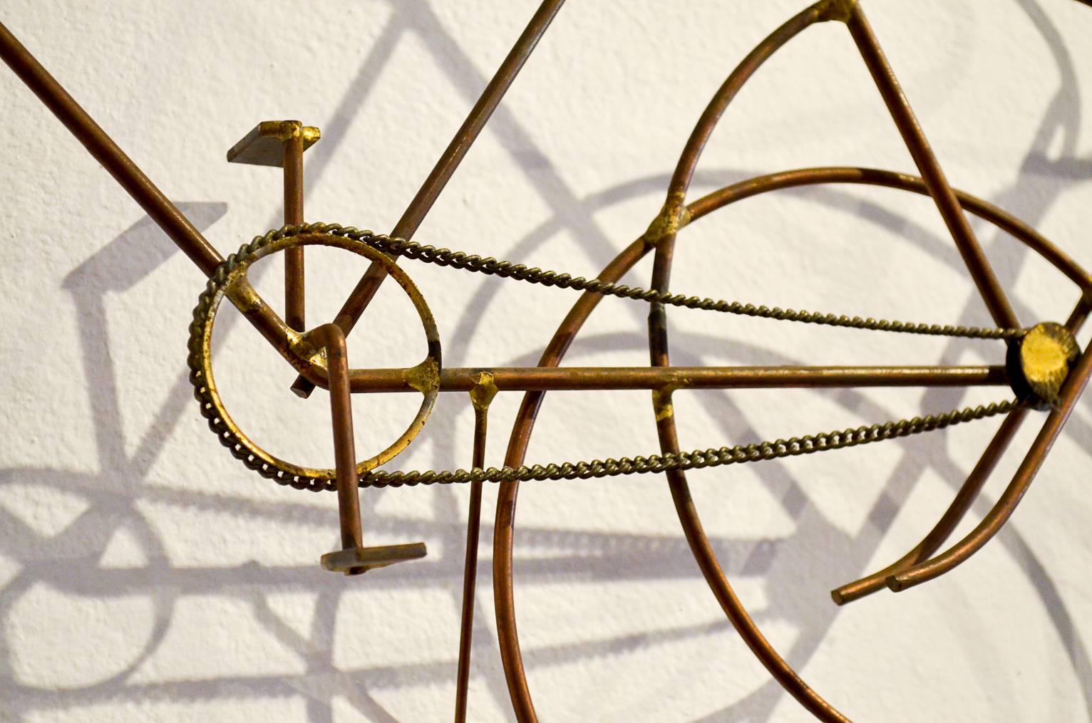 American Bicycle Wall Sculpture by Curtis Jere