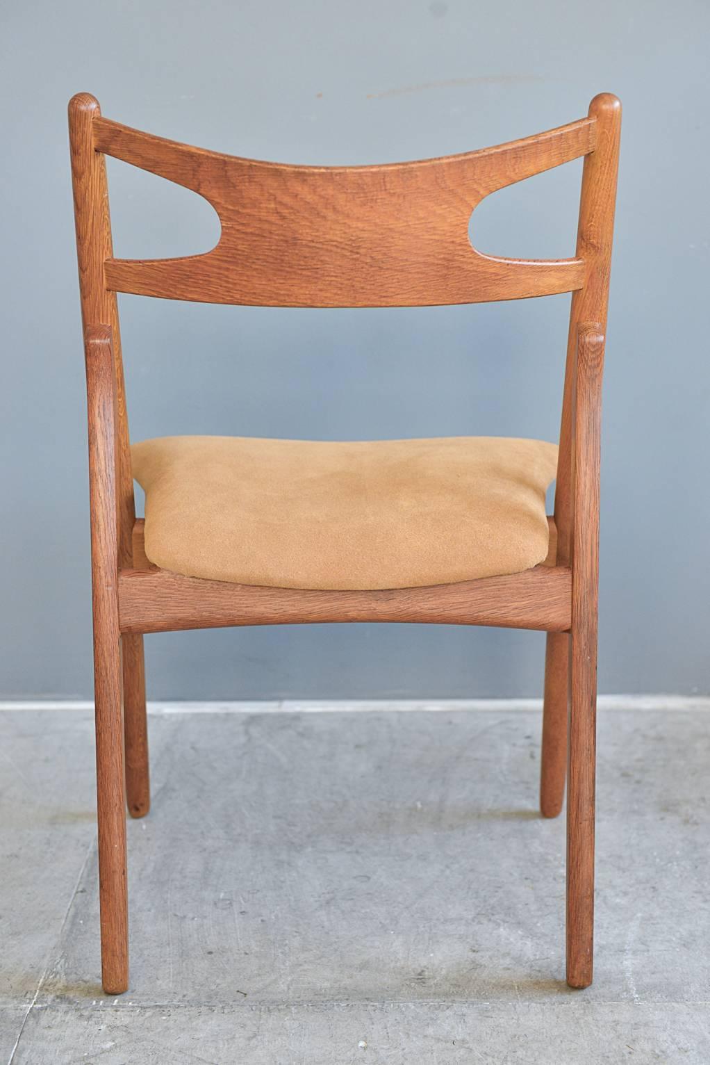 Danish Early Sawbuck Chair by Hans J. Wegner, circa 1950