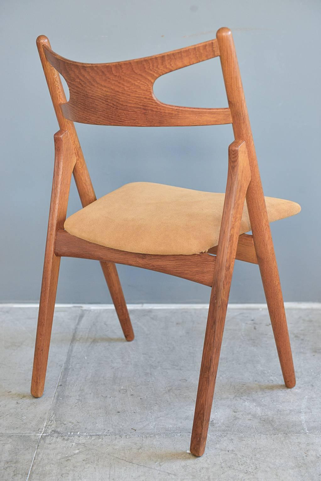 Mid-20th Century Early Sawbuck Chair by Hans J. Wegner, circa 1950