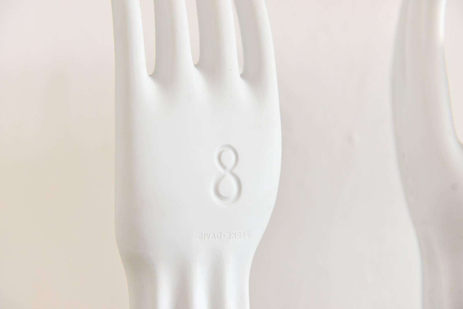 German Set of Three Porcelain Glove Forms by Rosenthal