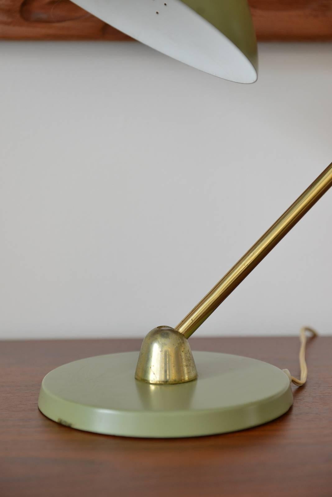 Mid-Century Modern Enameled Desk Lamp by Maurizio Tempestino for Lightolier