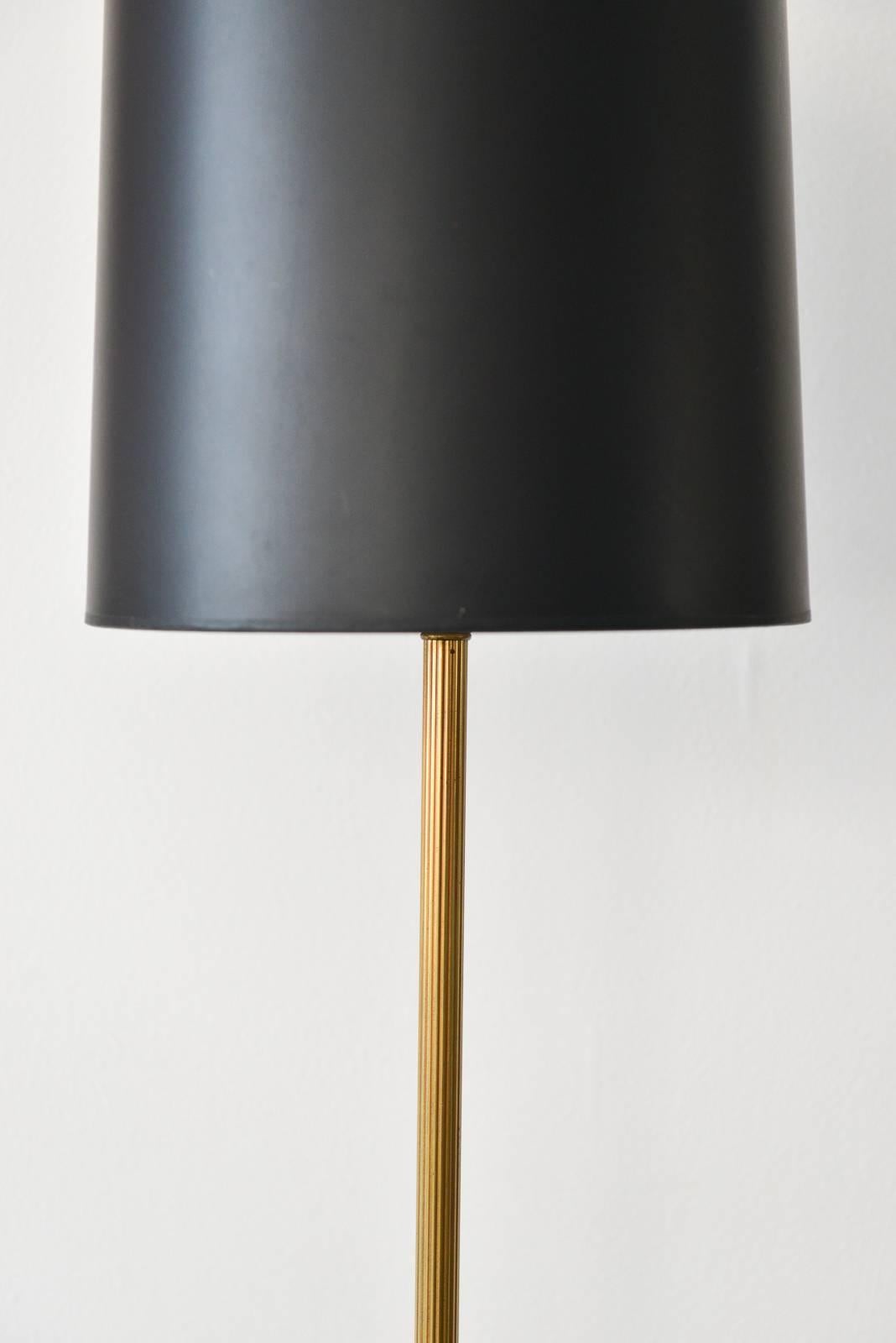 American Tripod Base Clover Floor Lamp with Table by Frederick Cooper, circa 1950