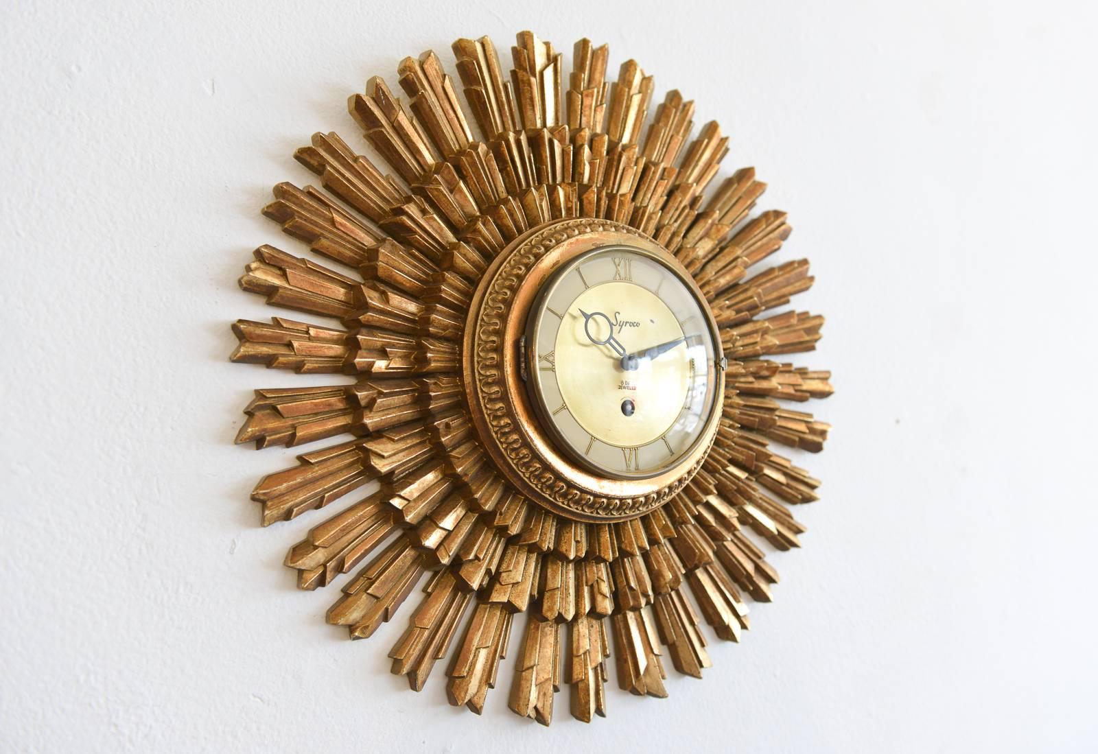 syroco sunburst clock