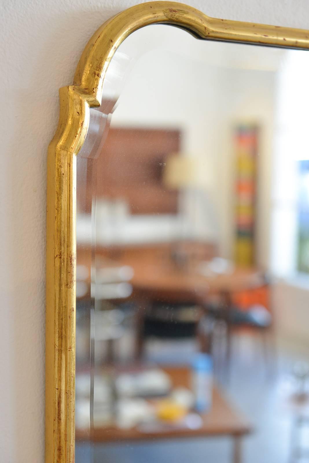 Mid-Century Modern Friedman Brothers Gold Gilt Mirror, circa 1960