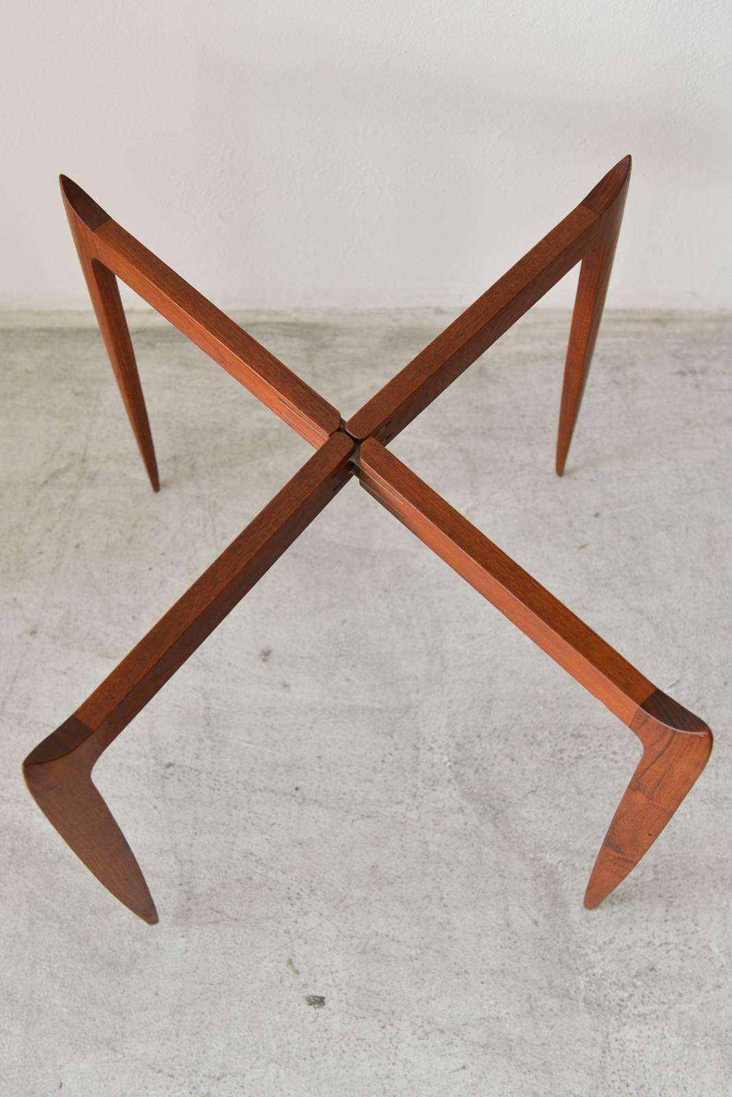 Teak Tray Table by H Engholm and Svend Aage Willumsen In Excellent Condition In Costa Mesa, CA