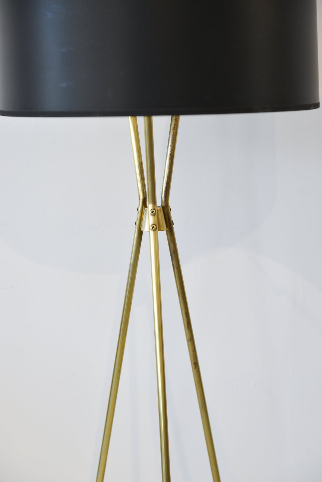 Gerald Thurston For Lightolier Brass Tripod Floor Lamp Circa 1965 Gerald Thurston For Lightolier Brass Tripod Floor Lamp Circa 1965 At 1stdibs