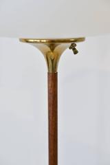 Wood Neck Floor Lamp by Laurel, circa 1965