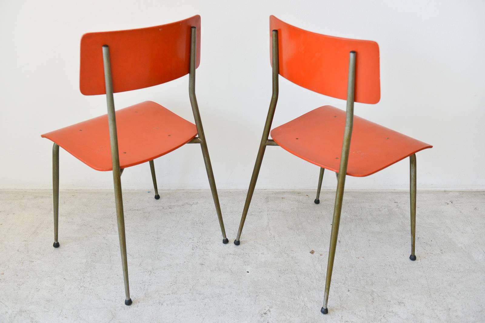 Mid-Century Modern Vintage French Child's Table and Chair Set, circa 1950