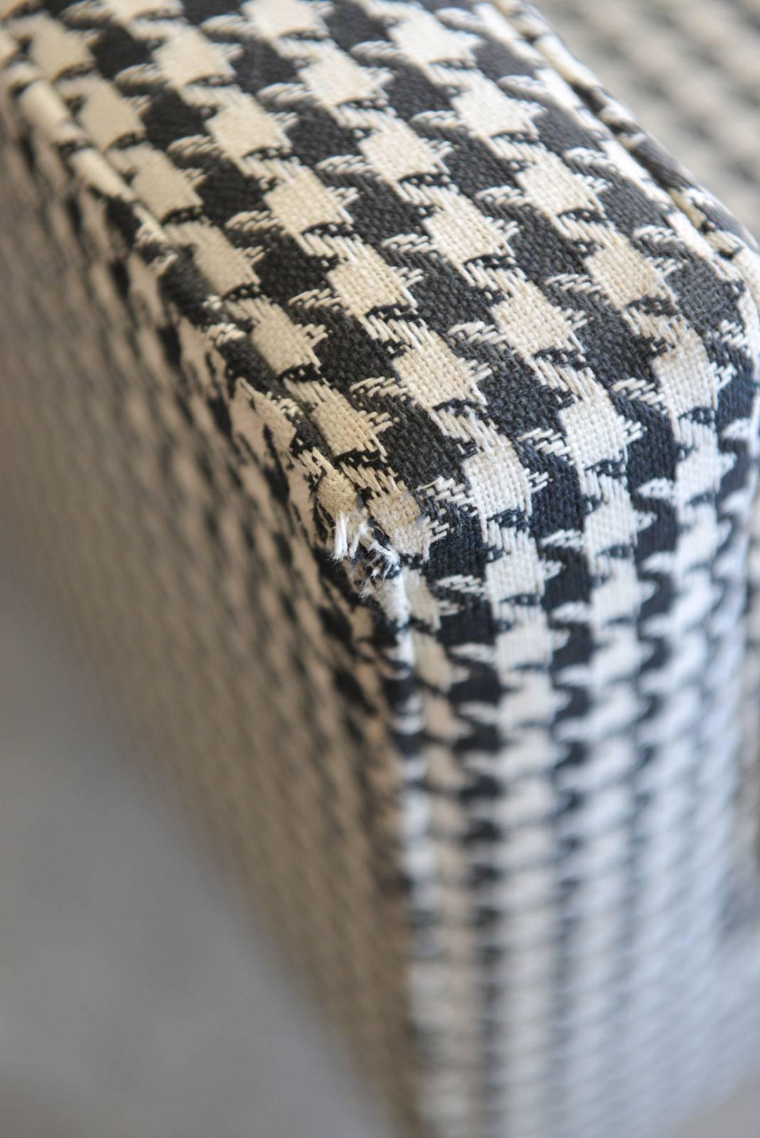 Fabric Houndstooth Lounge Chair by Edward Wormley for Dunbar, circa 1970