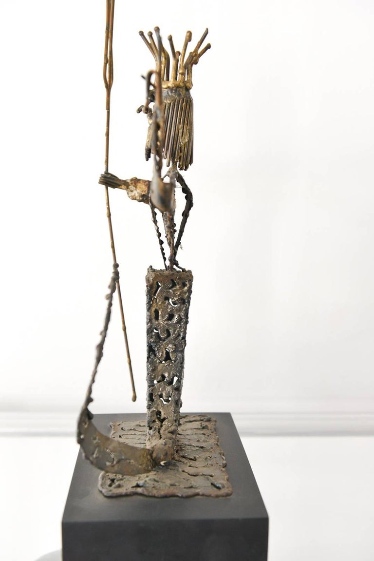 Metal Neptune Sculpture by California Artist Jack Hanson