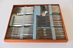 Early 77 Pc. Set of Arne Jacobsen for Anton Michelsen Flatware, circa 1958