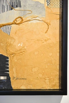 Mixed-Media Collage by California Artist Don Werner, 1929-2010