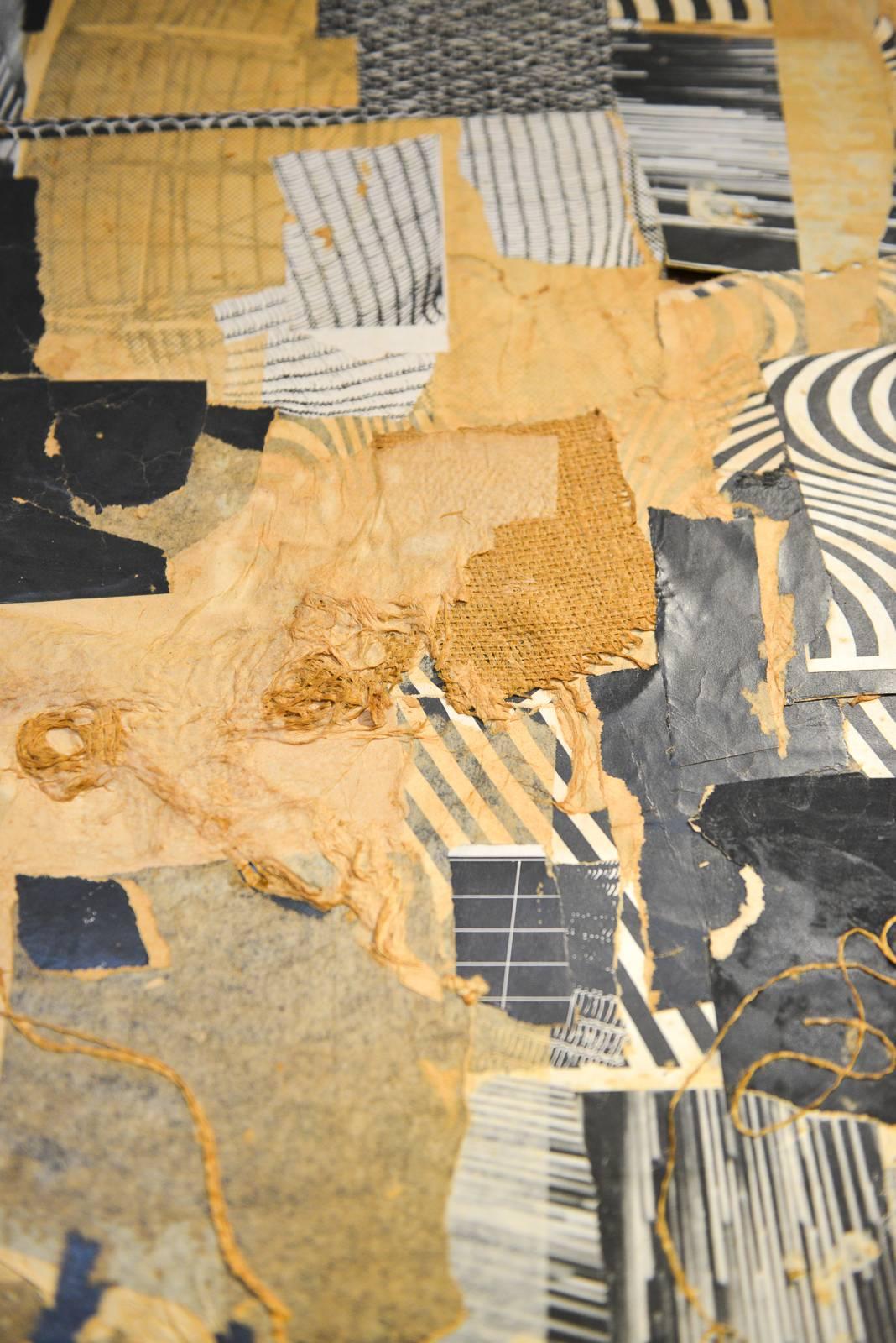 Mixed-Media Collage by California Artist Don Werner, 1929-2010 In Good Condition In Costa Mesa, CA