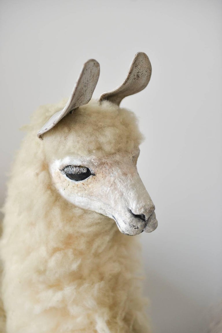 llama garden statue