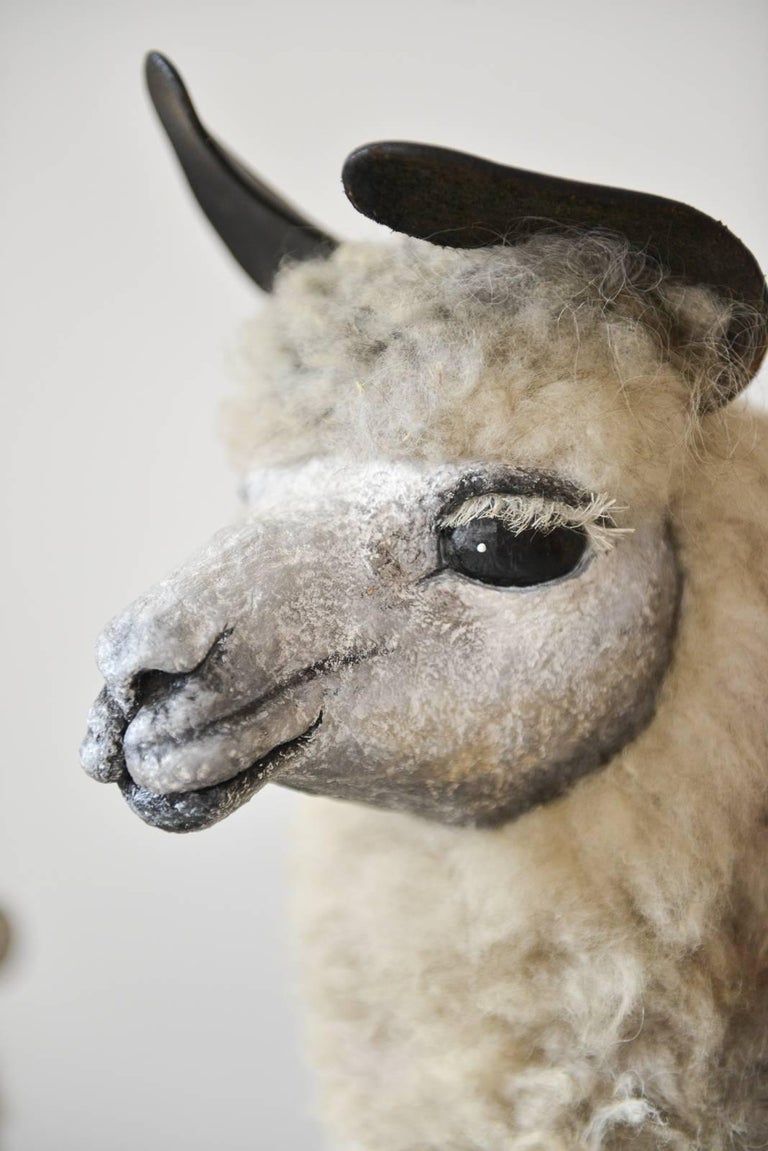 llama garden statue