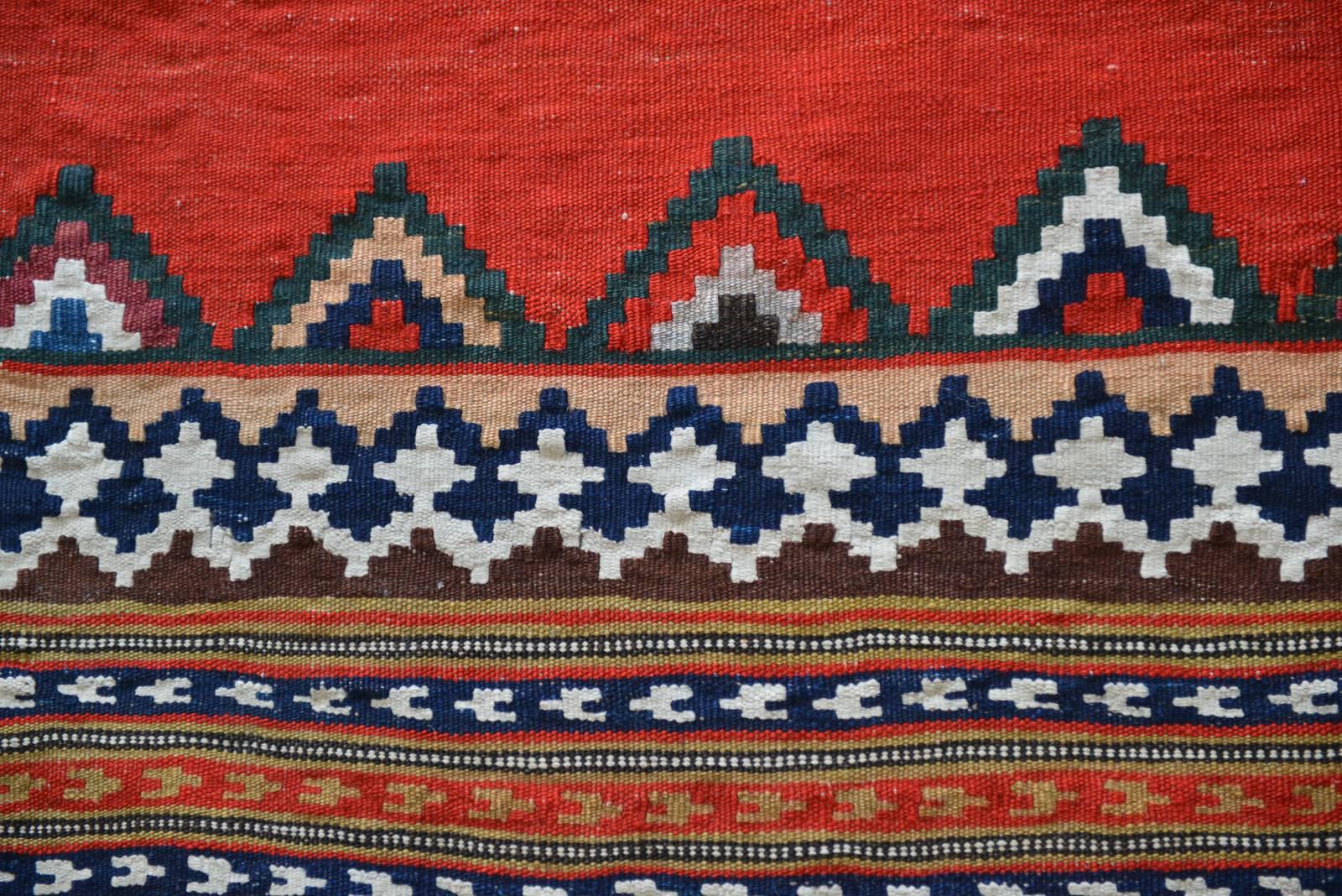Wool Antique Persian Qashqai Rug, circa 1900s For Sale