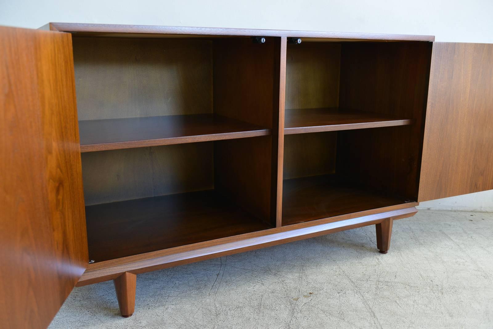 Walnut and Enameled Two-Door Dresser by Cal Mode, circa 1970 1