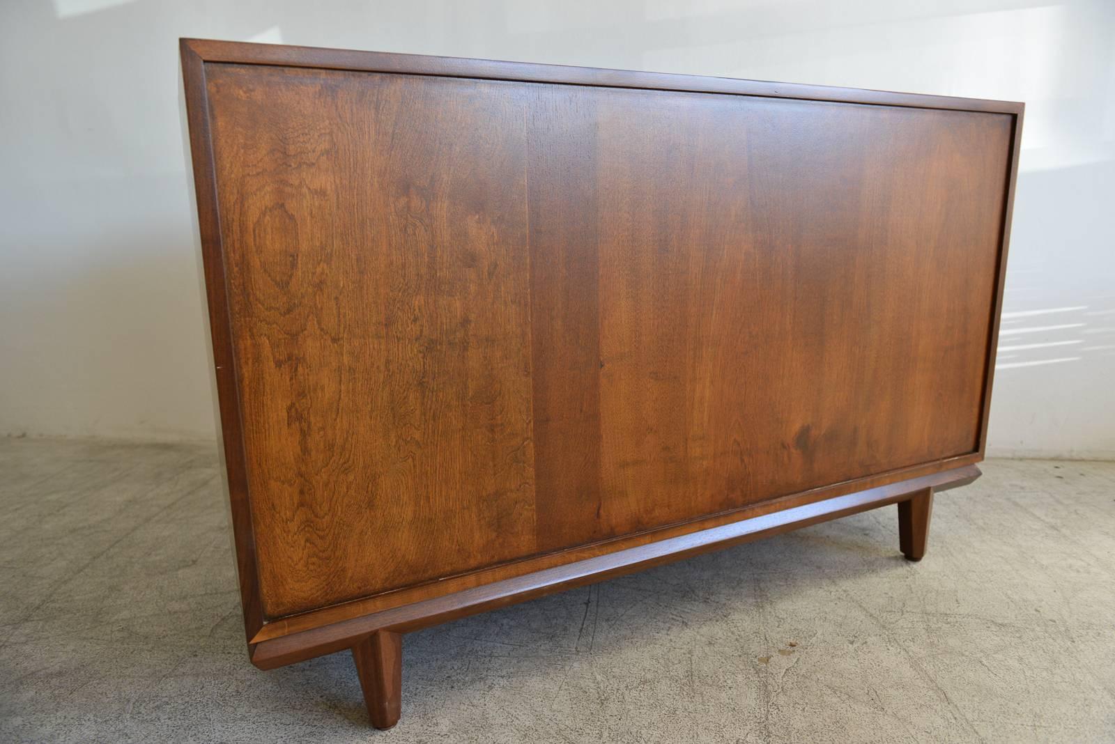 Walnut and Enameled Two-Door Dresser by Cal Mode, circa 1970 2